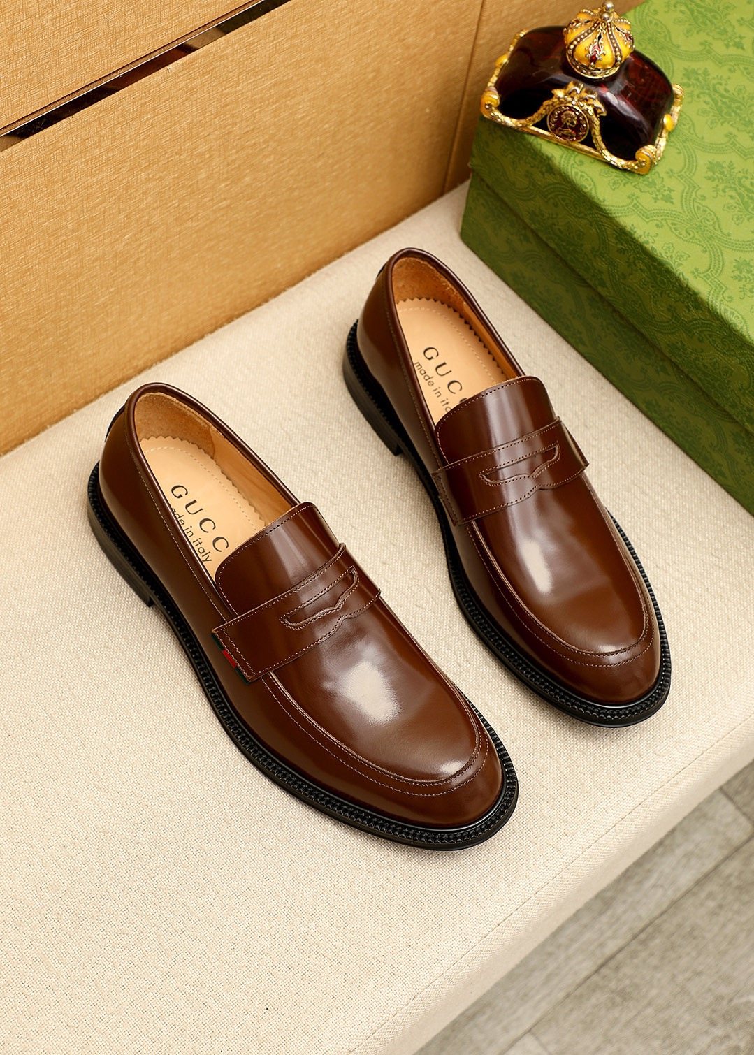 Gucci Polished Penny Loafers