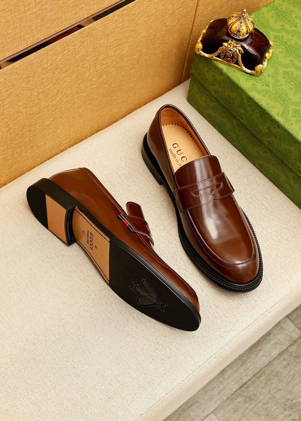 Gucci Polished Penny Loafers