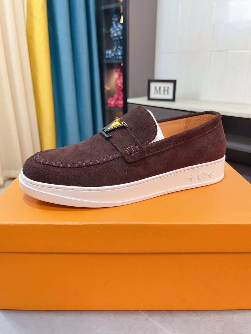 Louis Vuitton Men's Moc-Toe Slip-On Loafers