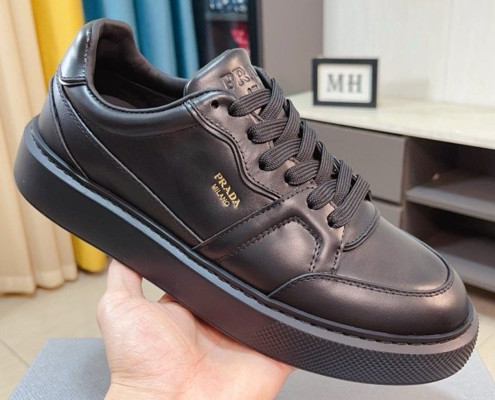 Prada Paneled Low-Top Sneakers